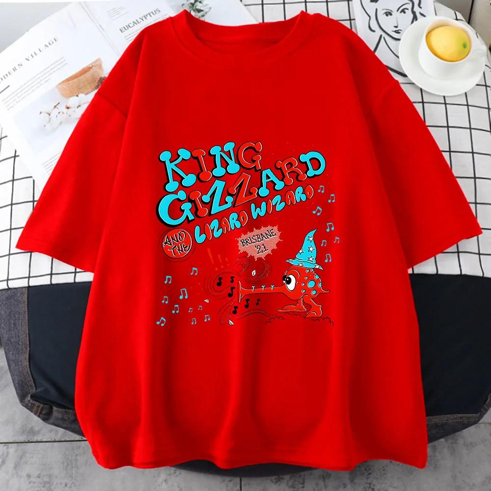 King Gizzard The Lizard Wizard Cartoon Tshirts Anime Graphic Tshirts 100 Cotton FemaleMale KawaiiCute Reduced Form Shirt S
King Gizzard The Lizard Wizard Cartoon Tshirts Anime Graphic Tshirts 100 Cotton FemaleMale KawaiiCute Reduced Form Shirt S