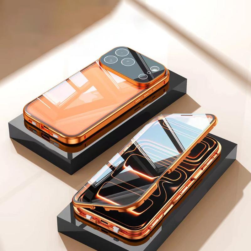 360°Full Protection Metal Magnetic Double-Sided Glass Snap Lock Case For iPhone 17 Pro Max/17/17 Pro Air Lens Protection Cover iPhone17
360°Full Protection Metal Magnetic Double-Sided Glass Snap Lock Case For iPhone 17 Pro Max/17/17 Pro Air Lens Protection Cover iPhone17