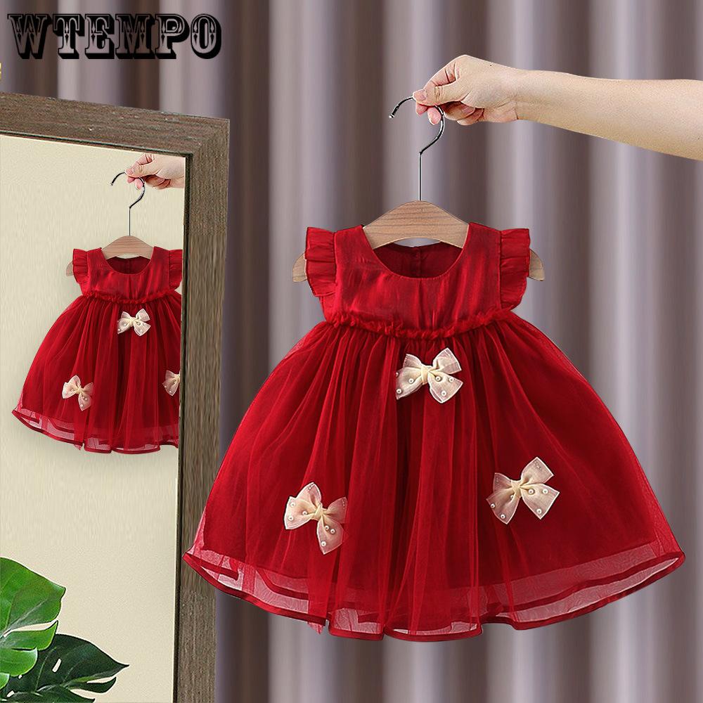 Children s Clothing Girls Dresses Summer Children s Flying Sleeve Princess Dresses Baby Bow Dresses 73 червоний
Children s Clothing Girls Dresses Summer Children s Flying Sleeve Princess Dresses Baby Bow Dresses 73 червоний