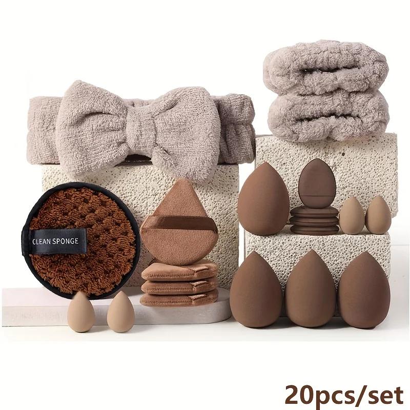 20/40PC makeup tool set large and small beauty sponges for flawless makeup application and removal of makeup full set of tools
20/40PC makeup tool set large and small beauty sponges for flawless makeup application and removal of makeup full set of tools