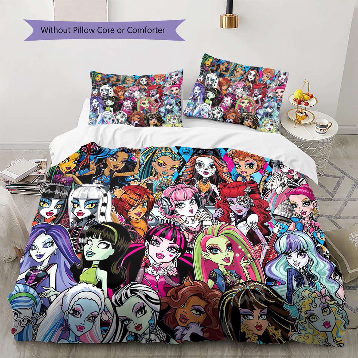 Monster High Патерн Комплект Постільної Білизни Ковдра Покривало Наволочка Декор для Дому Подарунок на День Народження (1 * підковдра + 2 * наволочка, без наповнювача) 200x200cm
Monster High Патерн Комплект Постільної Білизни Ковдра Покривало Наволочка Декор для Дому Подарунок на День Народження (1 * підковдра + 2 * наволочка, без наповнювача) 200x200cm