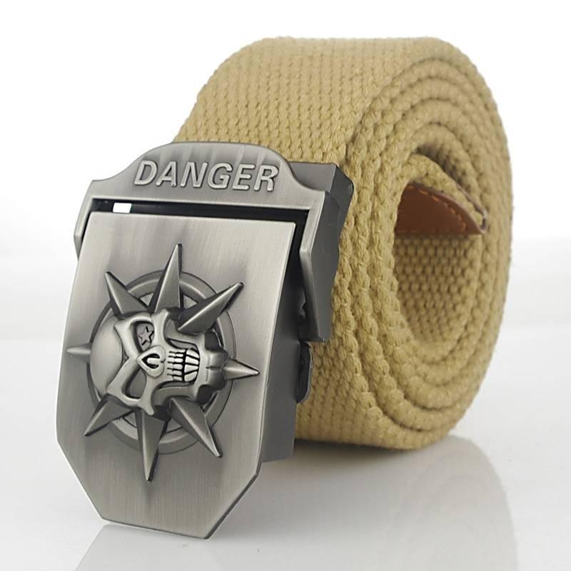 Thick Skull Design Canvas Belt Men Cool Casual Fashion Simple Gift Versatile Yellow
Thick Skull Design Canvas Belt Men Cool Casual Fashion Simple Gift Versatile Yellow