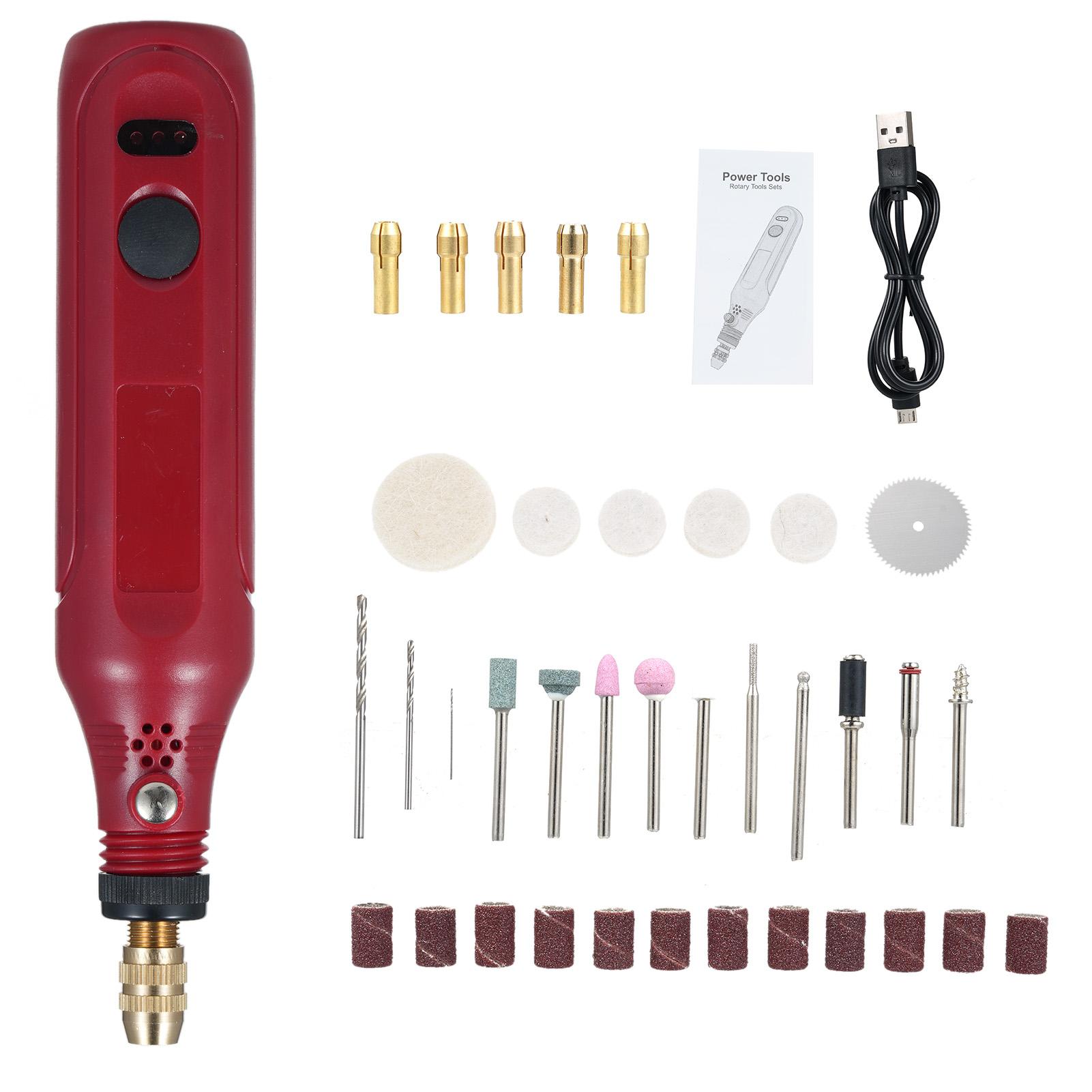 Мини-роторный набор инструментов 3,7 В Мини-шлифовальная машина с 3 переменными скоростями 197 шт. Аксессуары для электрической шлифовальной машины 36Pcs красный
Мини-роторный набор инструментов 3,7 В Мини-шлифовальная машина с 3 переменными скоростями 197 шт. Аксессуары для электрической шлифовальной машины 36Pcs красный