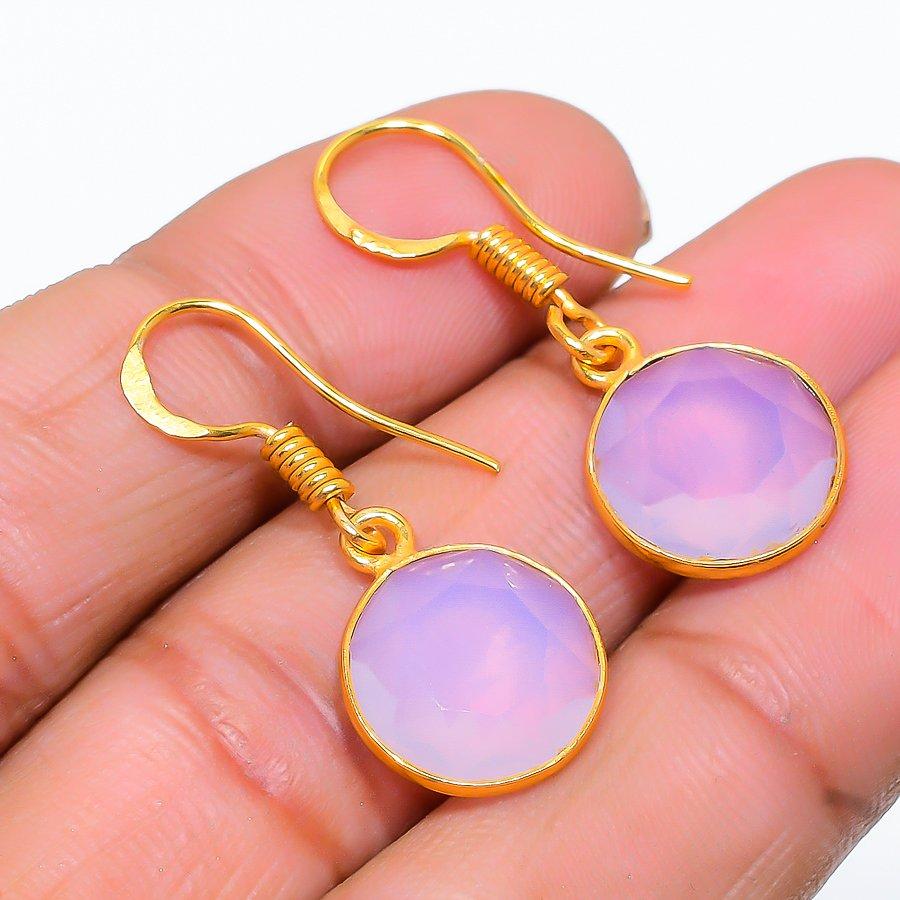 Milky Opal Gemstone Handmade 925 Sterling Silver Jewelry Earring 1.18 GK-4251
Milky Opal Gemstone Handmade 925 Sterling Silver Jewelry Earring 1.18 GK-4251