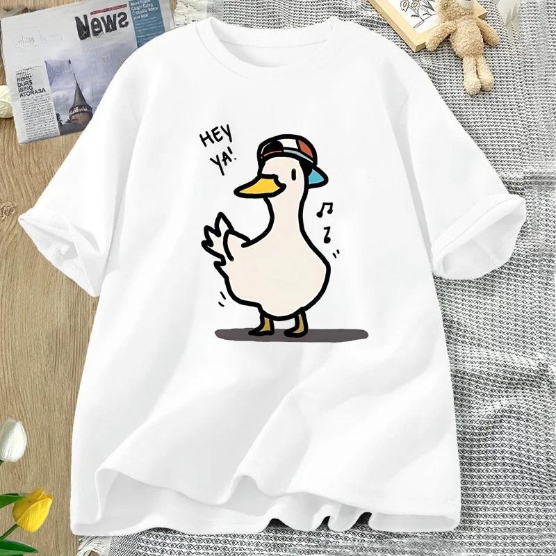 Hey Ya Dancing Duck Funny Cartoon Duck Printed Tshirt Summer Womens Street Trendy Clothing Womens Fashion S
Hey Ya Dancing Duck Funny Cartoon Duck Printed Tshirt Summer Womens Street Trendy Clothing Womens Fashion S