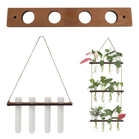 Wall Propagation Station Hanging Wooden Stand with 4 Test Tubes Flower Vase Wall Planter for Home Office Hydroponic Cuttings Sets
Wall Propagation Station Hanging Wooden Stand with 4 Test Tubes Flower Vase Wall Planter for Home Office Hydroponic Cuttings Sets
