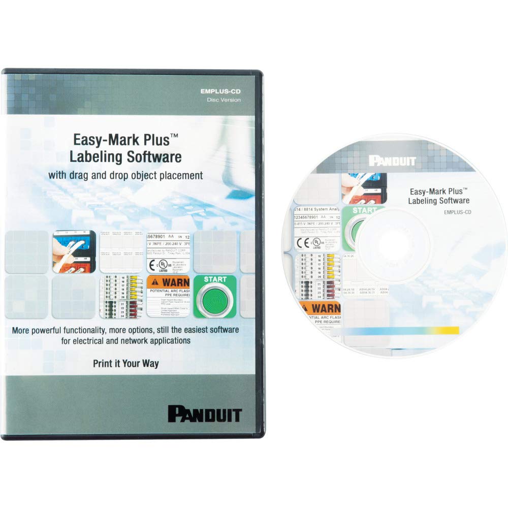 Panduit Plus Label Printing Software Easy-Mark CD-ROM EMPLUS-CD
Panduit Plus Label Printing Software Easy-Mark CD-ROM EMPLUS-CD