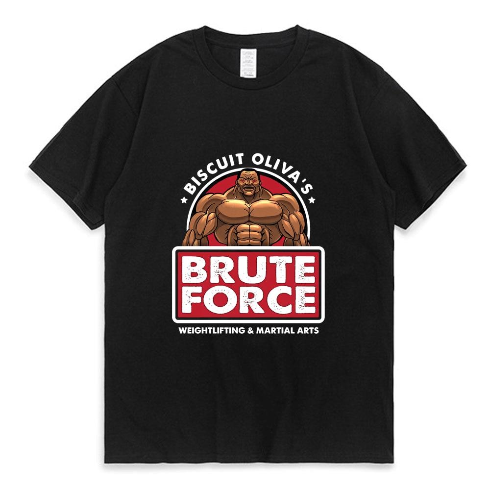Бисквит Oliva Brute Force est Футболка Грэпплер Баки Ханма Юдзиро Доу Манга Принт Футболка Мужская Хлопковая Мода Футболки с круглым вырезом
Бисквит Oliva Brute Force est Футболка Грэпплер Баки Ханма Юдзиро Доу Манга Принт Футболка Мужская Хлопковая Мода Футболки с круглым вырезом