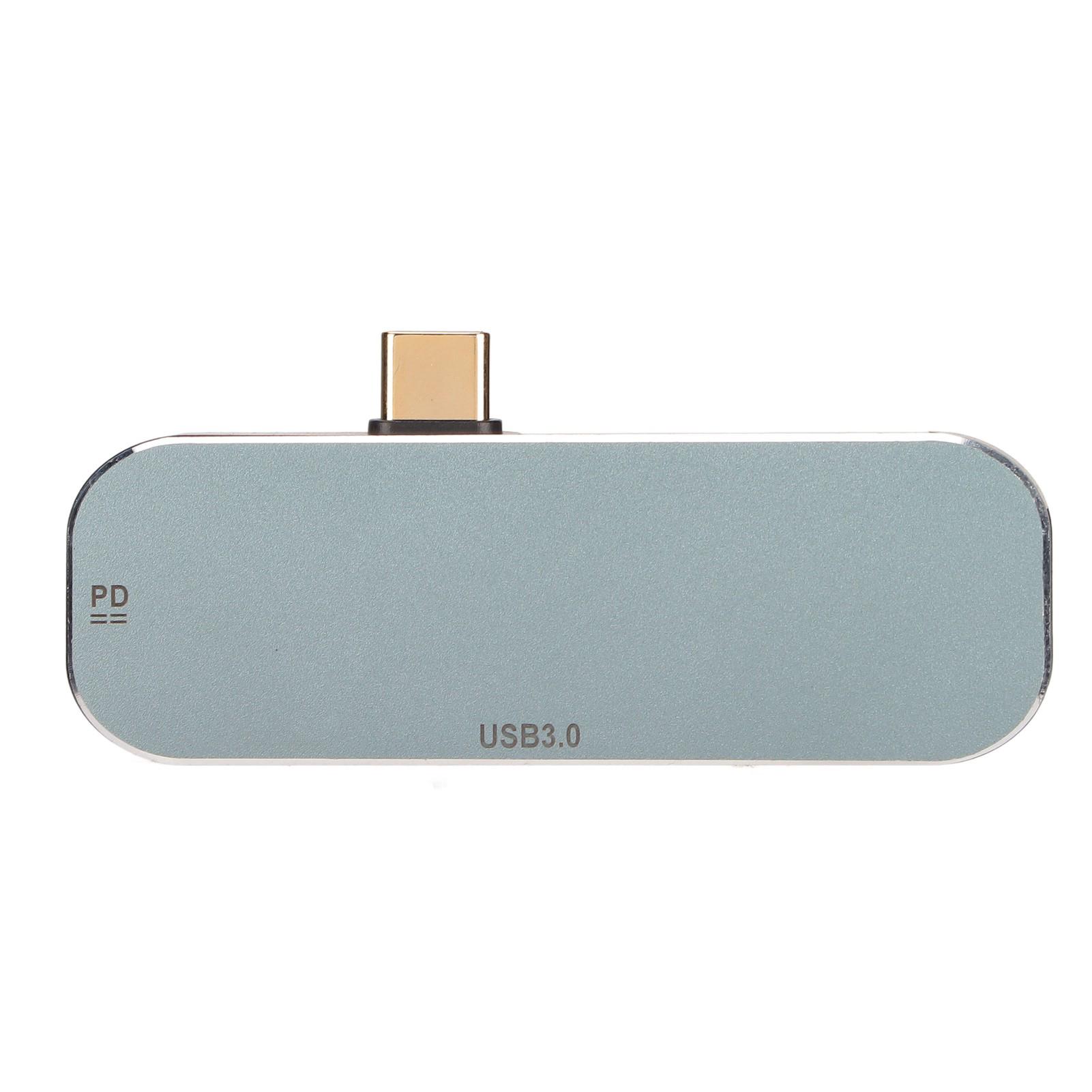 Type C Hub PD Charging Port 5 in 1 Hot Plug Function Silver Aluminum Alloy USB C Hub Multiport
Type C Hub PD Charging Port 5 in 1 Hot Plug Function Silver Aluminum Alloy USB C Hub Multiport