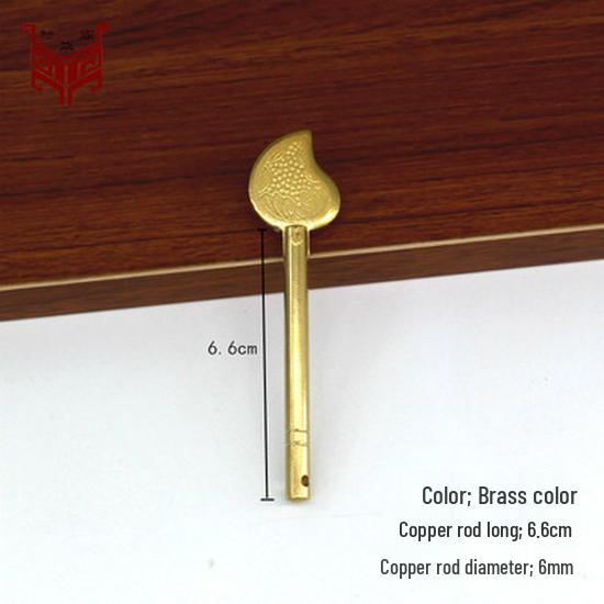 Brass Antique-Style Bolt with Guan Yu Sword Pin
Brass Antique-Style Bolt with Guan Yu Sword Pin