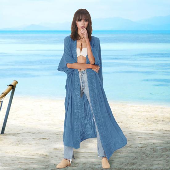 Yousheng Lady Beach Cardigan Sunscreen Anti UV Long Sleeves Lace Bohemian Style Bikini Cover-up Thin Длина до икры Vacation Daily Casual Style Coat белый
Yousheng Lady Beach Cardigan Sunscreen Anti UV Long Sleeves Lace Bohemian Style Bikini Cover-up Thin Длина до икры Vacation Daily Casual Style Coat белый