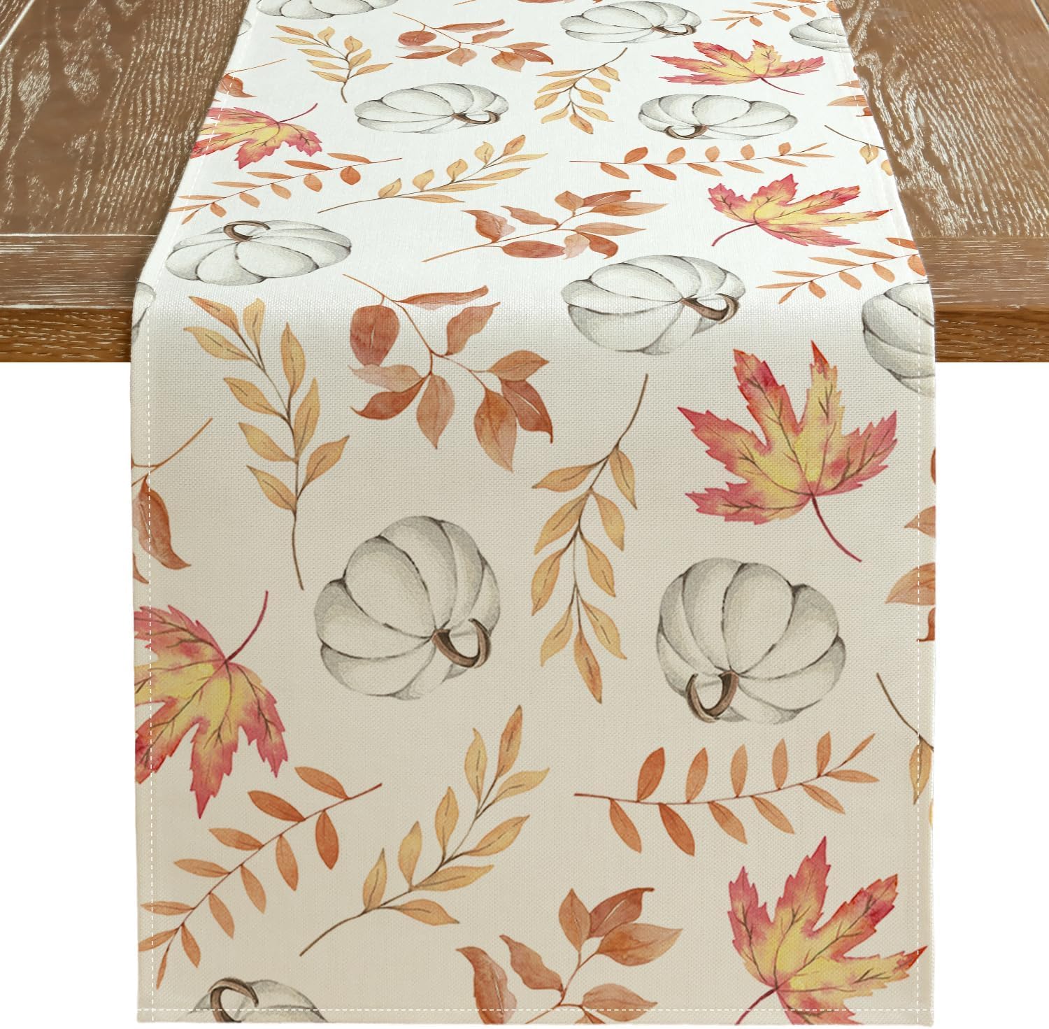 Fall Pumpkin Maple Leaf Linen Table Runner Autumn Thanksgiving Dresser Scarf Decor Kitchen Holiday Home Party Dining Table Decor 150x33cm 59x13inch
Fall Pumpkin Maple Leaf Linen Table Runner Autumn Thanksgiving Dresser Scarf Decor Kitchen Holiday Home Party Dining Table Decor 150x33cm 59x13inch