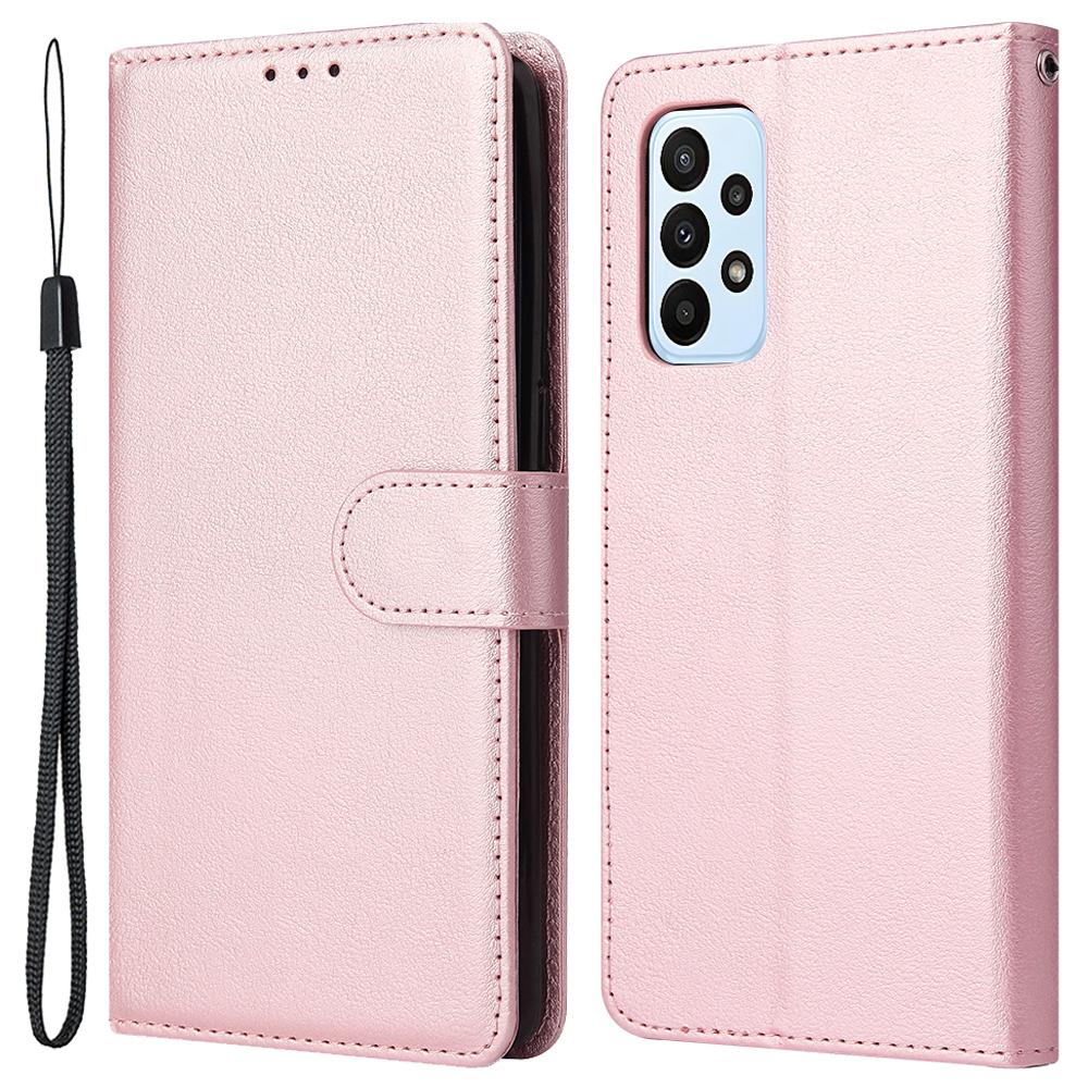 For Samsung Galaxy A23 4G/A23 5G (Global Version)/F23 5G/M23 5G/M13 4G Phone Case PU Leather Cover Rose Gold
For Samsung Galaxy A23 4G/A23 5G (Global Version)/F23 5G/M23 5G/M13 4G Phone Case PU Leather Cover Rose Gold