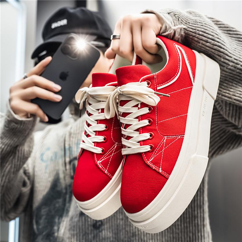 New Men s Classic Four Seasons Fashion Low Top Canvas Skateboarding Shoes Comfortable Soft Sole Sneakers 44 червоний
New Men s Classic Four Seasons Fashion Low Top Canvas Skateboarding Shoes Comfortable Soft Sole Sneakers 44 червоний