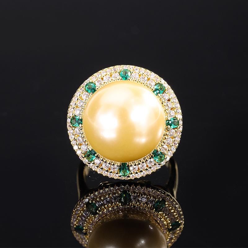 Jewelry Inlaid With Gold Beads, Gold-Plated Color-Divided Diamond-Inlaid Round Ring 16Mm Pendant 14Mm Set, Women
Jewelry Inlaid With Gold Beads, Gold-Plated Color-Divided Diamond-Inlaid Round Ring 16Mm Pendant 14Mm Set, Women