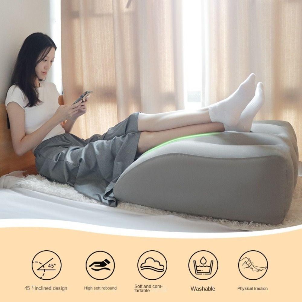 Knee Cushion Inflatable Wedge Pillow Comfort Leg Wedge Pillow Leg Lift Pillow Sleeping сірий
Knee Cushion Inflatable Wedge Pillow Comfort Leg Wedge Pillow Leg Lift Pillow Sleeping сірий