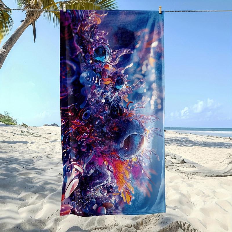 Exotic Oceanic Art Beach Towel Patterned Sunscreen And Windproof Suitable For Swimming Pool Camping Travel Blanket W40*H60(CM)
Exotic Oceanic Art Beach Towel Patterned Sunscreen And Windproof Suitable For Swimming Pool Camping Travel Blanket W40*H60(CM)