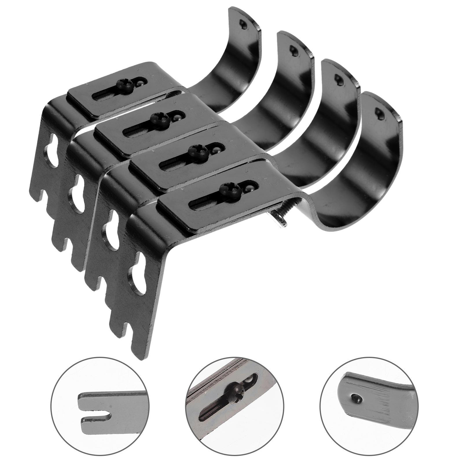 4 шт. Удлиненные кронштейны для карниза, потолочные крючки, настенные держатели, кронштейны для рельсов чёрный
4 шт. Удлиненные кронштейны для карниза, потолочные крючки, настенные держатели, кронштейны для рельсов чёрный