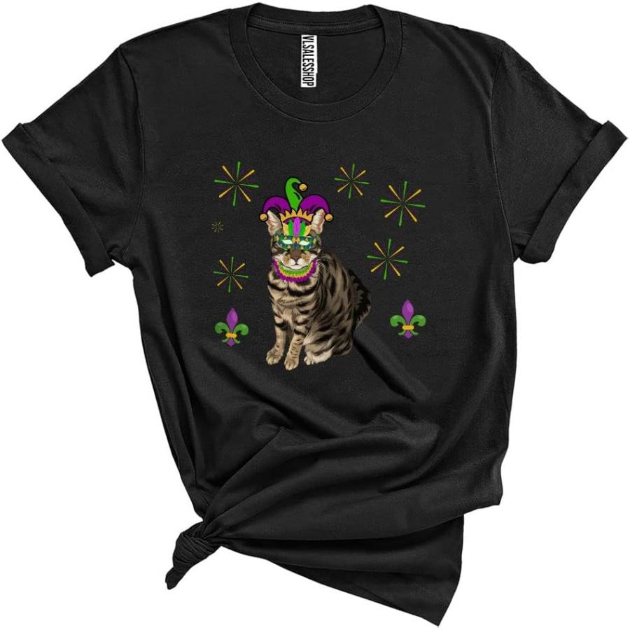 American Shorthair Wearing Mardi Gras Mask Jester Hat Beads Cool Funny Mardi Gras Parade Cat Lover Unisex T-Shirt Black XXXXXL різнокольоровий
American Shorthair Wearing Mardi Gras Mask Jester Hat Beads Cool Funny Mardi Gras Parade Cat Lover Unisex T-Shirt Black XXXXXL різнокольоровий