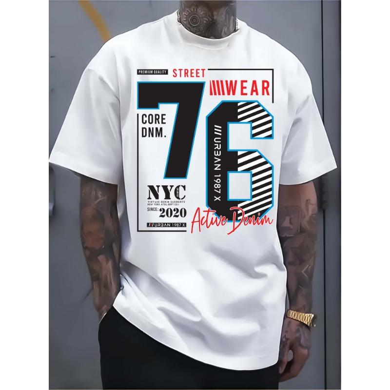 Men s pure cotton white T-shirt: City 1987X sporty denim pattern T-shirt XL
Men s pure cotton white T-shirt: City 1987X sporty denim pattern T-shirt XL