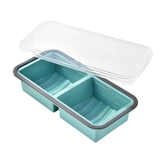 Silicone Food Storage Container with Lid Reusable Freezer Lunch Box Tray Divided Meal Prep Container for Kitchen S синий
Silicone Food Storage Container with Lid Reusable Freezer Lunch Box Tray Divided Meal Prep Container for Kitchen S синий
