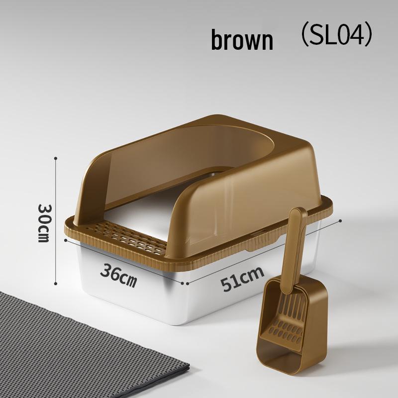 Extra-Large Stainless Steel Cat Litter Box: Easy to Clean, Leak-Proof, Widened Design 20L Stainless Steel Cat Litter Box + Mat коричневый
Extra-Large Stainless Steel Cat Litter Box: Easy to Clean, Leak-Proof, Widened Design 20L Stainless Steel Cat Litter Box + Mat коричневый