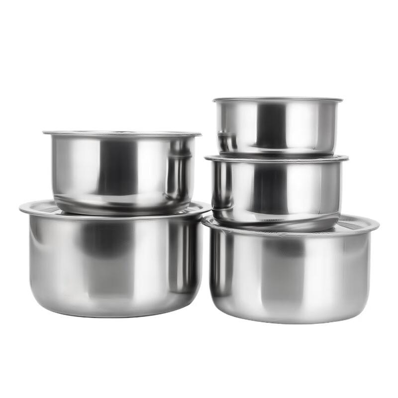 Nu Flavor Stainless Steel Multi-purpose Mixing Bowl Set 5-Piece Set
Nu Flavor Stainless Steel Multi-purpose Mixing Bowl Set 5-Piece Set