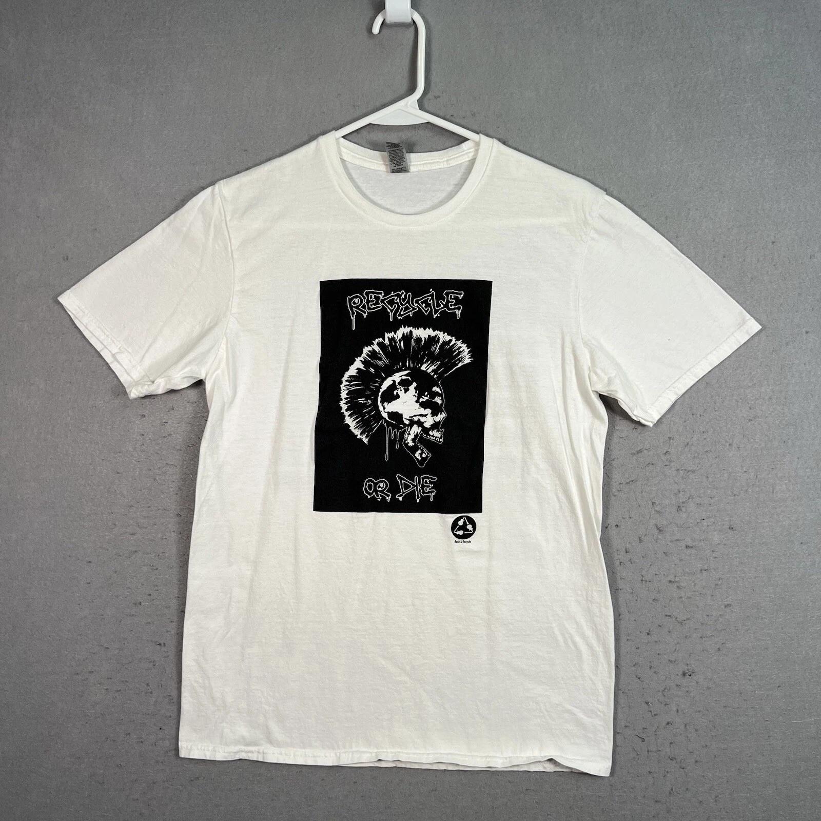 Recycle Or Die Music Tour T Shirt Adult Medium White Red Hot Chili Peppers Mens 4XL
Recycle Or Die Music Tour T Shirt Adult Medium White Red Hot Chili Peppers Mens 4XL