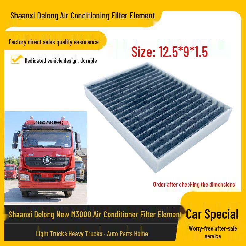 Compatible Air Filter for Shacman Delong M3000/L3000 AC Systems 1 piece
Compatible Air Filter for Shacman Delong M3000/L3000 AC Systems 1 piece