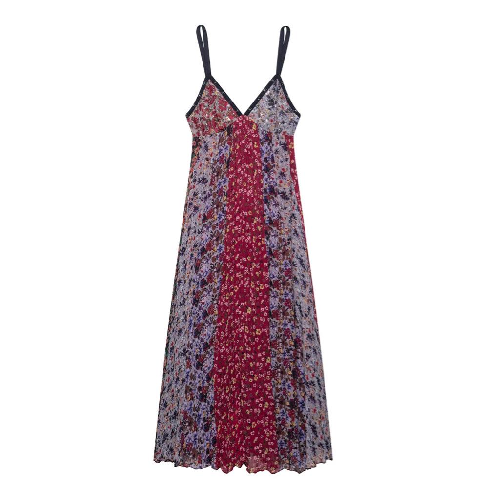 2025 Spring/Summer Floral Patchwork Spaghetti Strap Dress - Slimming Pastoral Style for Women Extra Small цветочный
2025 Spring/Summer Floral Patchwork Spaghetti Strap Dress - Slimming Pastoral Style for Women Extra Small цветочный