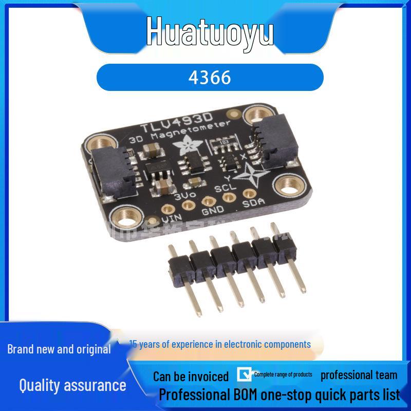 Magnetic Hall Effect Sensor Qwiic Evaluation Board - TLV493D-A1B6 (New)
Magnetic Hall Effect Sensor Qwiic Evaluation Board - TLV493D-A1B6 (New)