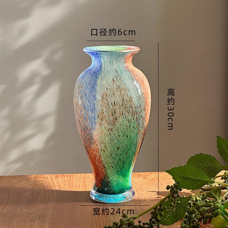 Vintage Colored Glass Vase French Style Home Decor Floral Centerpiece for Living Room Dining Table
Vintage Colored Glass Vase French Style Home Decor Floral Centerpiece for Living Room Dining Table