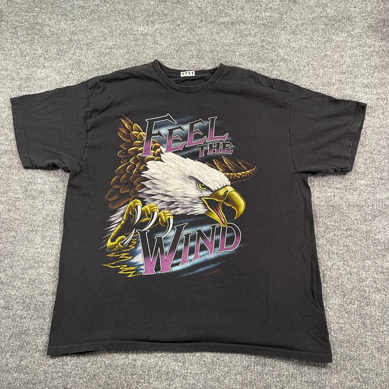Vintage 90s Thunder-Sports-Wear Feel The Wind Eagle Biker Shirt XL 24x28 Black 2XL
Vintage 90s Thunder-Sports-Wear Feel The Wind Eagle Biker Shirt XL 24x28 Black 2XL