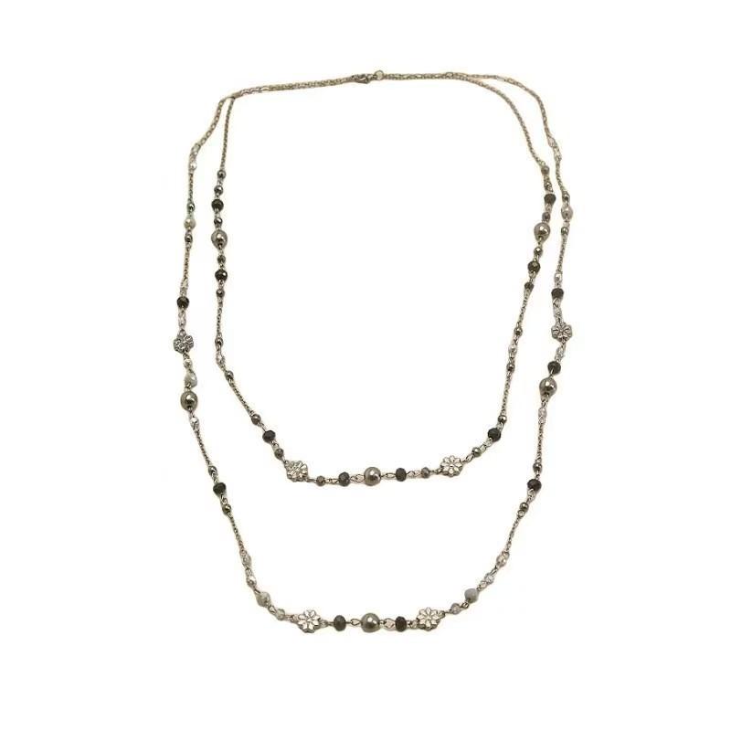 Vintage Spice Make Old Long Double Chain Necklace Female Bohemian Style Colored Flowers Beaded Sweater Chain
Vintage Spice Make Old Long Double Chain Necklace Female Bohemian Style Colored Flowers Beaded Sweater Chain