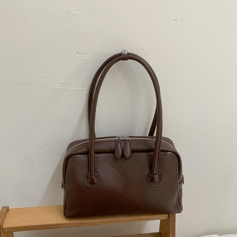 Fashionable Large-capacity Bag, Niche Single-shoulder Bag, High-end Tote Bag кавовий
Fashionable Large-capacity Bag, Niche Single-shoulder Bag, High-end Tote Bag кавовий