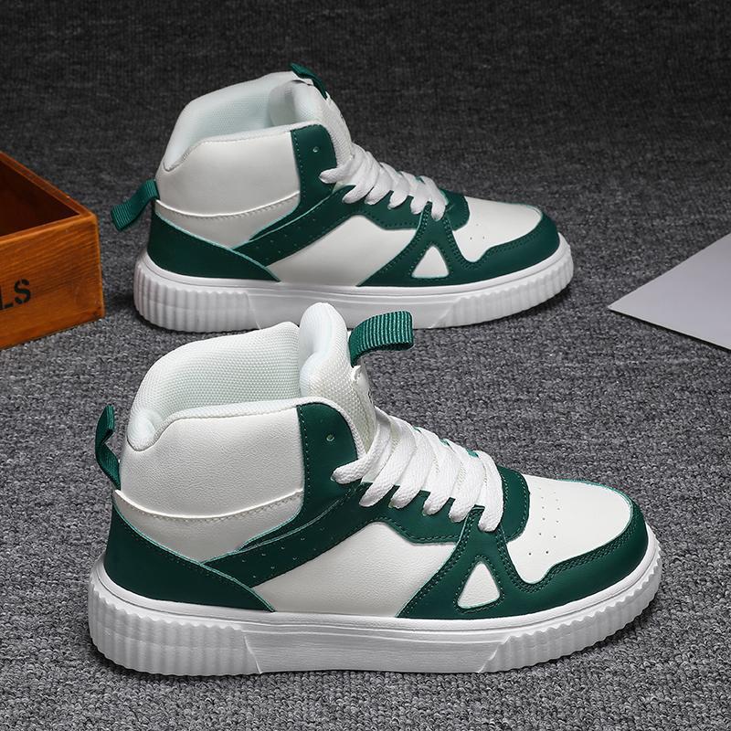 Versatile White High-Top Sneakers: Fashionable Casual Shoes for Couples 37 белый/зелёный
Versatile White High-Top Sneakers: Fashionable Casual Shoes for Couples 37 белый/зелёный