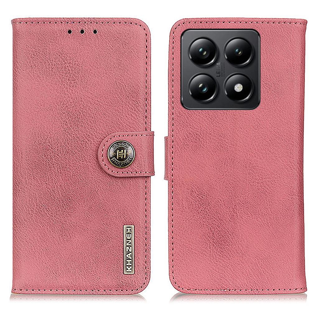 KHAZNEH For Xiaomi 14T Pro Wallet Case Cowhide Texture Leather Flip Phone Cover Pink
KHAZNEH For Xiaomi 14T Pro Wallet Case Cowhide Texture Leather Flip Phone Cover Pink