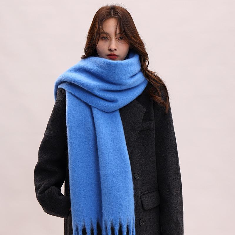 Winter Thickened Warm Mohair Big Scarf Women s Shawl Autumn-winter Coarse Extended Tassel Windproof and Cold Resistant Scarf чёрный
Winter Thickened Warm Mohair Big Scarf Women s Shawl Autumn-winter Coarse Extended Tassel Windproof and Cold Resistant Scarf чёрный