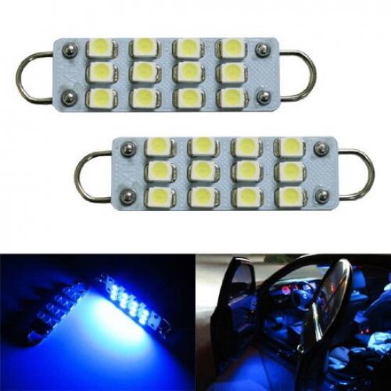 Blue 43mm 211-2 212-2 214-2 578 12-SMD-3528 Rigid Loop LED Bulbs For Door Lights
Blue 43mm 211-2 212-2 214-2 578 12-SMD-3528 Rigid Loop LED Bulbs For Door Lights
