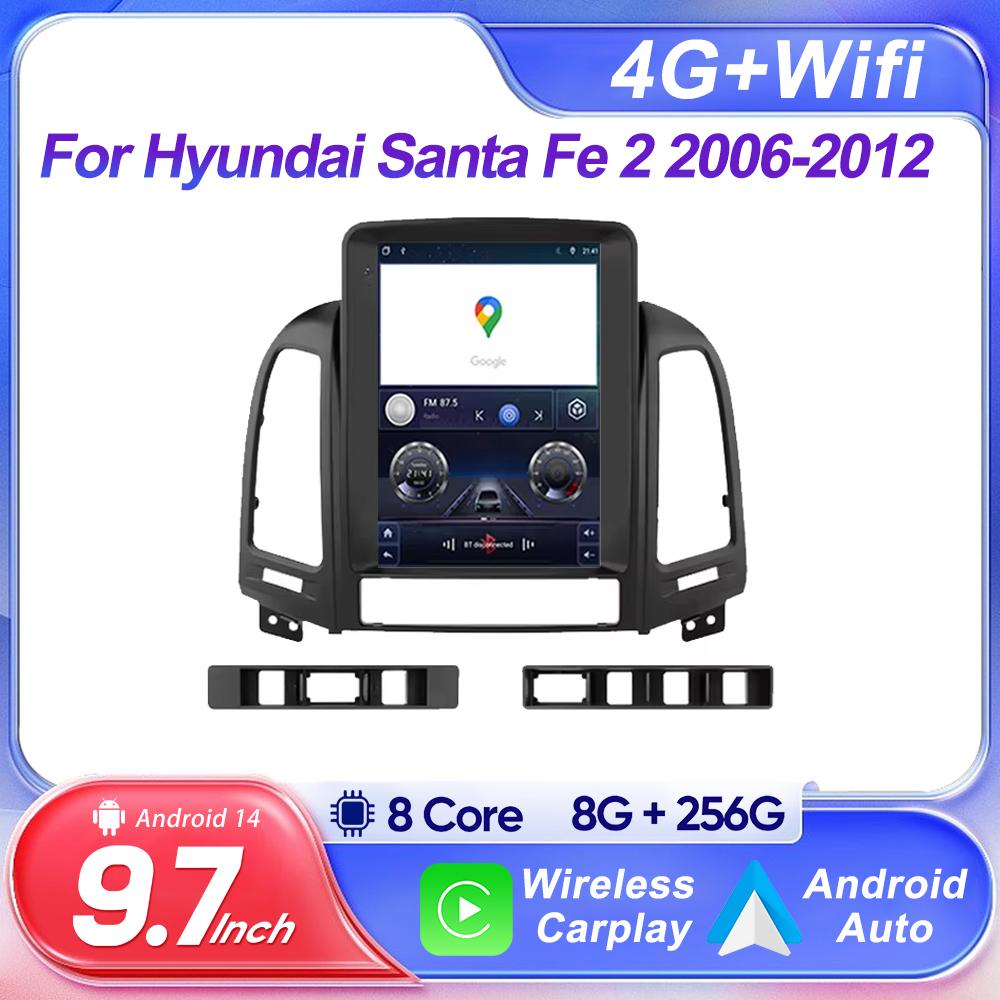 9.7 Inch For Hyundai Santa Fe 2 2006-2012 For Tesla Style Car Radio Carplay Head Unit Car Stereo Wifi Android Auto DSP Bluetooth
9.7 Inch For Hyundai Santa Fe 2 2006-2012 For Tesla Style Car Radio Carplay Head Unit Car Stereo Wifi Android Auto DSP Bluetooth