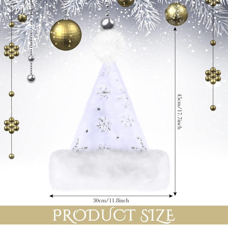 1 шт. Рождественская шапка с вышивкой снежинки, плюшевая махровая ткань, праздничный декор, шапка из искусственного меха в шанхайском стиле с блестками, атмосферная шапка белый
1 шт. Рождественская шапка с вышивкой снежинки, плюшевая махровая ткань, праздничный декор, шапка из искусственного меха в шанхайском стиле с блестками, атмосферная шапка белый