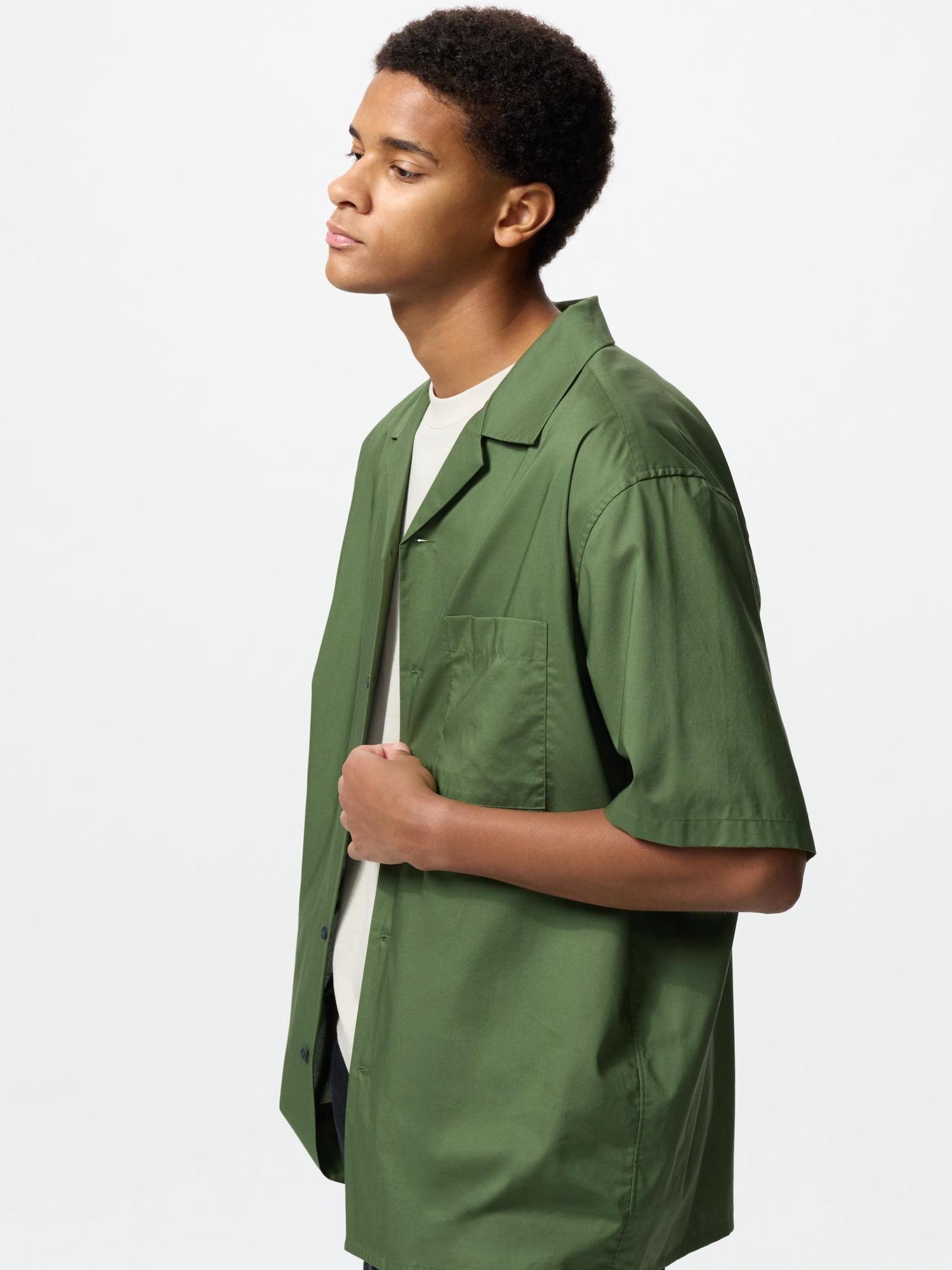 Uniqlo Modal Cotton Open Collar Shirt Short Sleeve 57 OLIVE/MEN S
Uniqlo Modal Cotton Open Collar Shirt Short Sleeve 57 OLIVE/MEN S