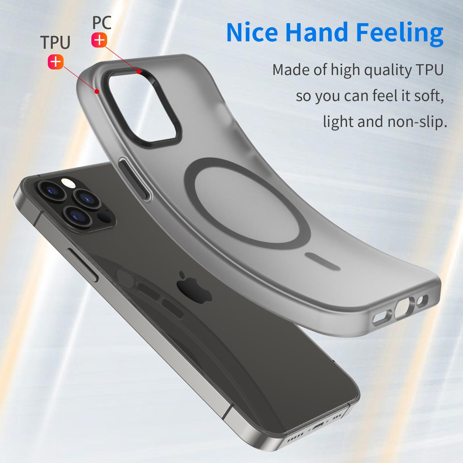 For iPhone 12 Pro 6.1 inch/12 6.1 inch Translucent Matte Cover TPU+PC Phone Case Compatible with MagSafe Pink
For iPhone 12 Pro 6.1 inch/12 6.1 inch Translucent Matte Cover TPU+PC Phone Case Compatible with MagSafe Pink
