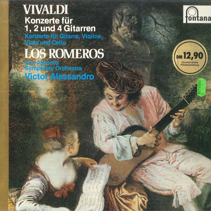LP Record LOS ROMEROS VICTOR ALESSANDRO SAN Vivaldi Concerto H Moll Fur 4 Gitar 6531024 FONTANA Germany Classical Used
LP Record LOS ROMEROS VICTOR ALESSANDRO SAN Vivaldi Concerto H Moll Fur 4 Gitar 6531024 FONTANA Germany Classical Used