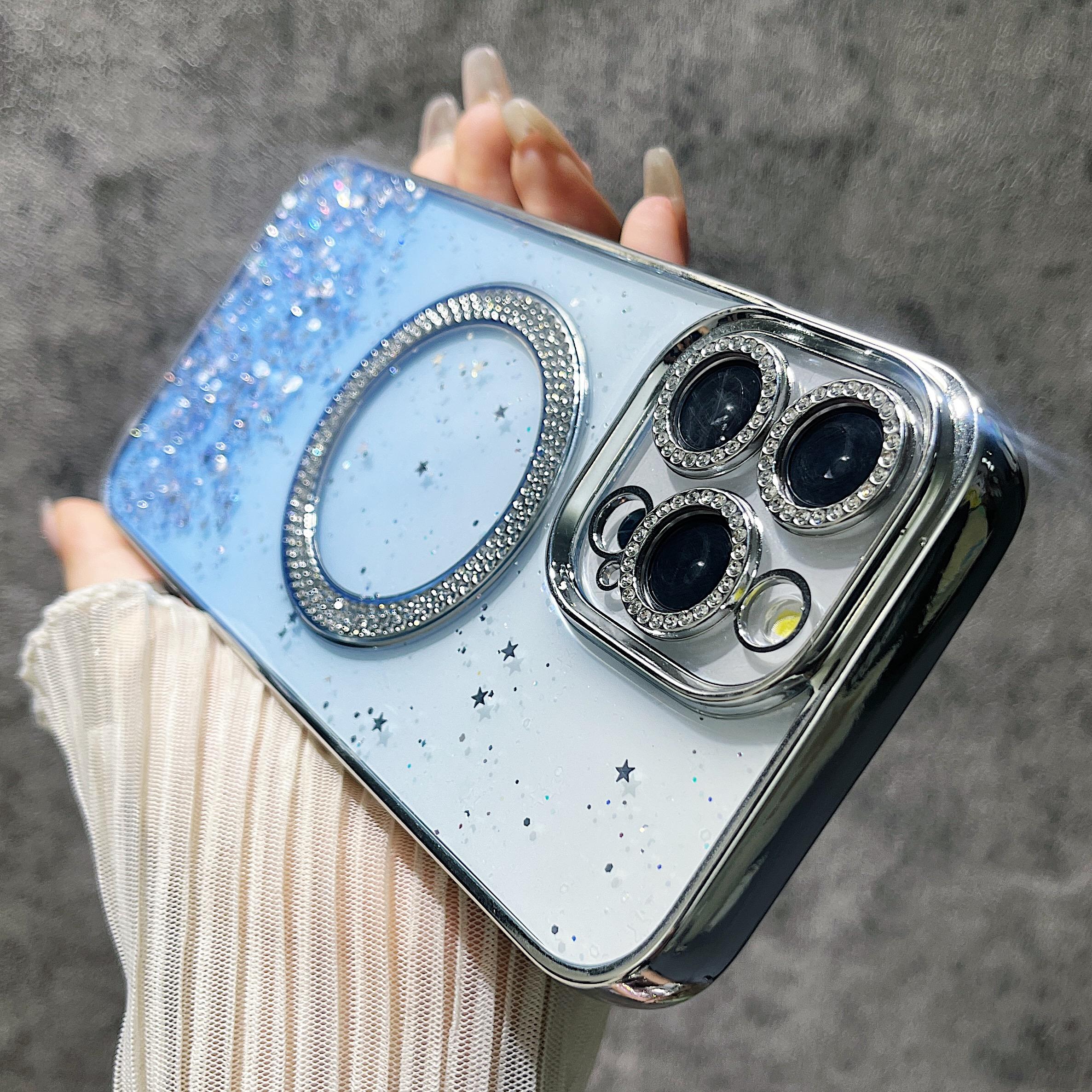 For iPhone 14 Pro Max Magnetic Case Glitter Shockproof TPU+PC Phone Cover Bling Rhinestone Blue
For iPhone 14 Pro Max Magnetic Case Glitter Shockproof TPU+PC Phone Cover Bling Rhinestone Blue