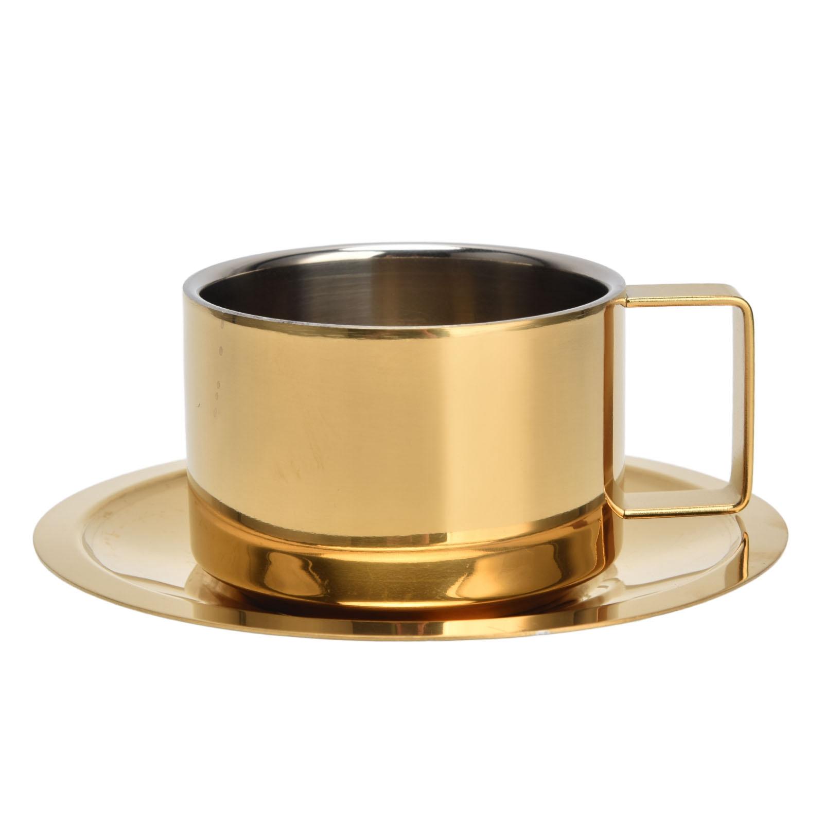 Coffee Cup Gold Fashionable Design Wearable Convenient Practical Stainless Steel Saucer for Home L(for 6.5-9kg)
Coffee Cup Gold Fashionable Design Wearable Convenient Practical Stainless Steel Saucer for Home L(for 6.5-9kg)