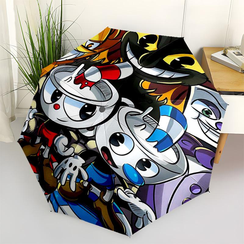 1pc Cuphead & Mugman Outdoor Umbrella - Automatic Opening/Closing, Portable 3-Fold Design with 8-Rib Iron Frame - Perfect Gift for Fans, Travelers, Da
1pc Cuphead & Mugman Outdoor Umbrella - Automatic Opening/Closing, Portable 3-Fold Design with 8-Rib Iron Frame - Perfect Gift for Fans, Travelers, Da