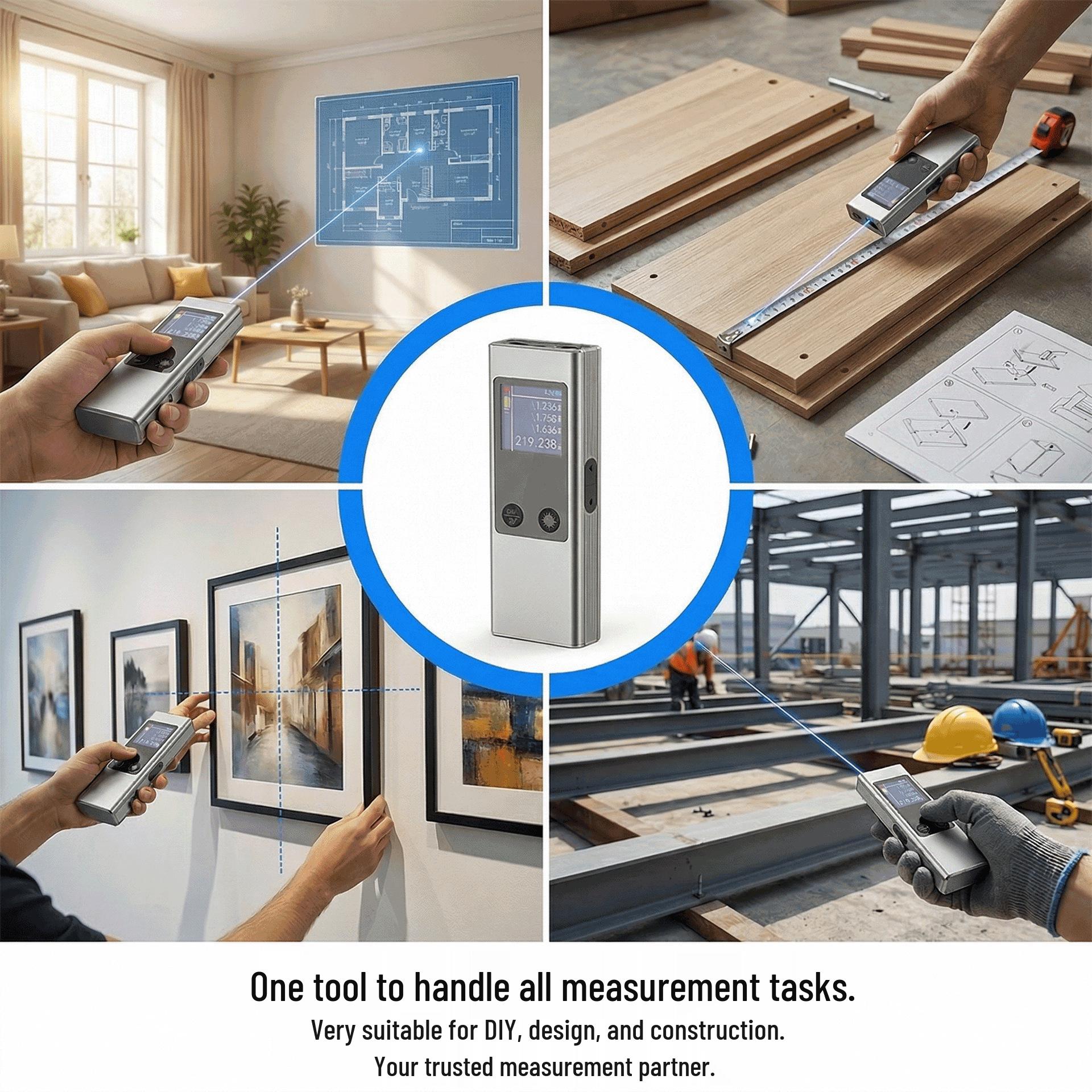 Handheld High Precision Infrared Laser Distance Meter—40m Portable Indoor/Outdoor Measuring Instrument
Handheld High Precision Infrared Laser Distance Meter—40m Portable Indoor/Outdoor Measuring Instrument