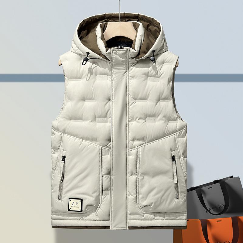 New Down Cotton Hooded Waistcoat Men s Loose Large Size Warm Men s Winter Sleeveless Jacket Vest XXL
New Down Cotton Hooded Waistcoat Men s Loose Large Size Warm Men s Winter Sleeveless Jacket Vest XXL