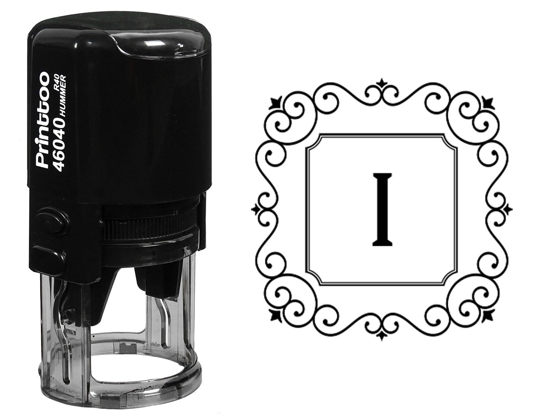 Printtoo Self Inking Rubber Stamp Square Swirl Border I Alphabet Monogram Initial R-40 Office 30 mm Diameter (Approx) синій
Printtoo Self Inking Rubber Stamp Square Swirl Border I Alphabet Monogram Initial R-40 Office 30 mm Diameter (Approx) синій
